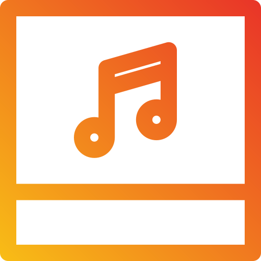 Music player Generic Gradient icon