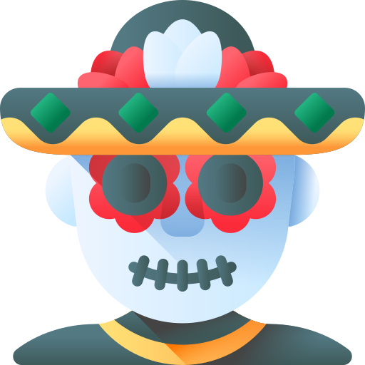 dia de muertos icono gratis