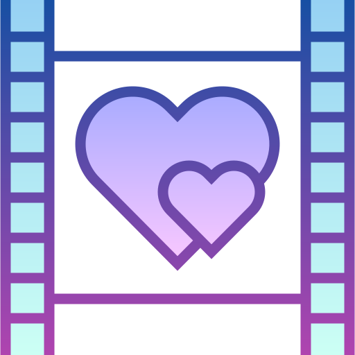 película romántica icono gratis