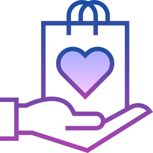 Shopping bag Detailed bright Gradient icon