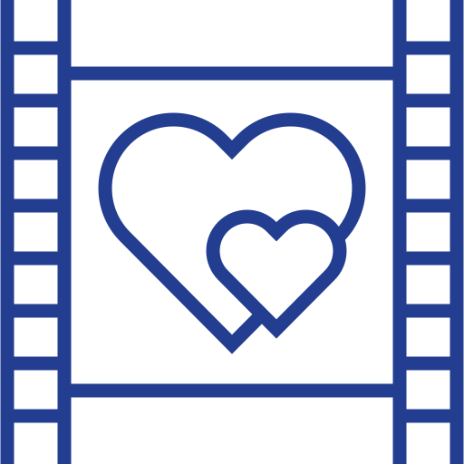 película romántica icono gratis