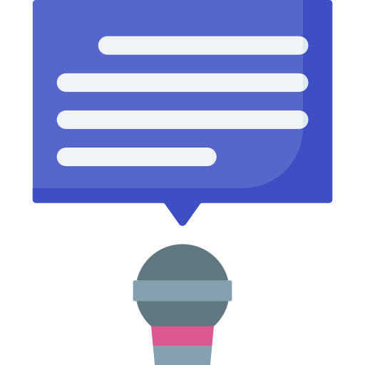 hablar en público icono gratis