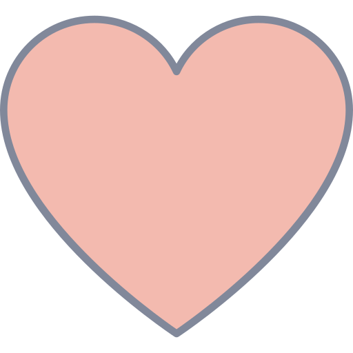 Heart Generic Outline Color icon