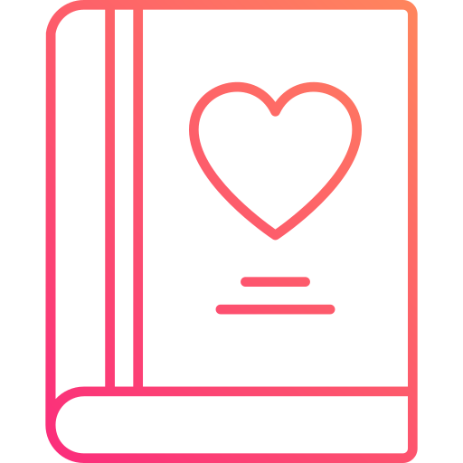 libros de amor icono gratis