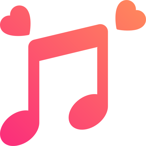 Love songs Generic Flat Gradient icon