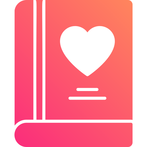 libros de amor icono gratis