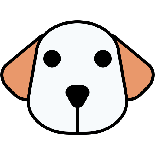 Dog Generic Outline Color icon