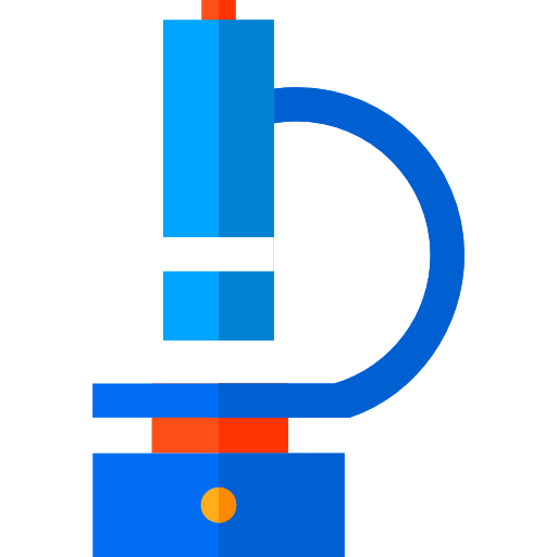 Microscope Basic Straight Flat icon