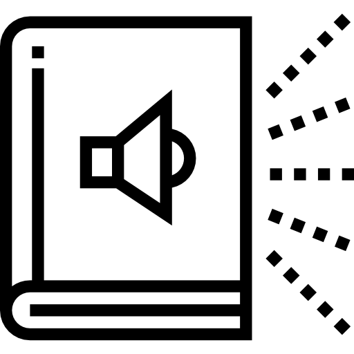audio libro icono gratis