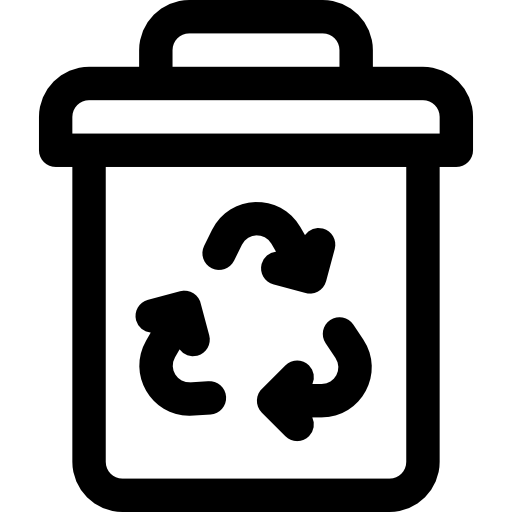 papelera de reciclaje icono gratis