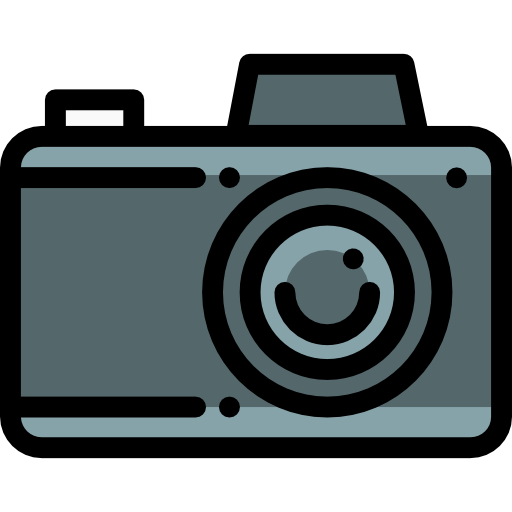 Camera Detailed Rounded Lineal color icon