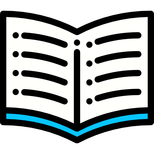 Book Detailed Rounded Lineal color icon