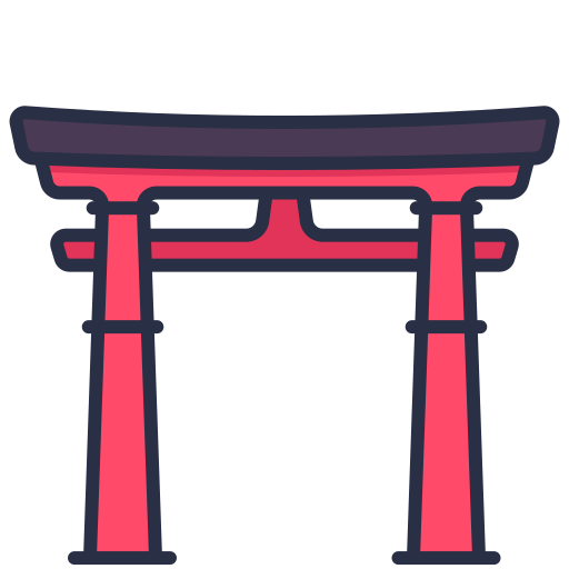 santuario de itsukushima icono gratis