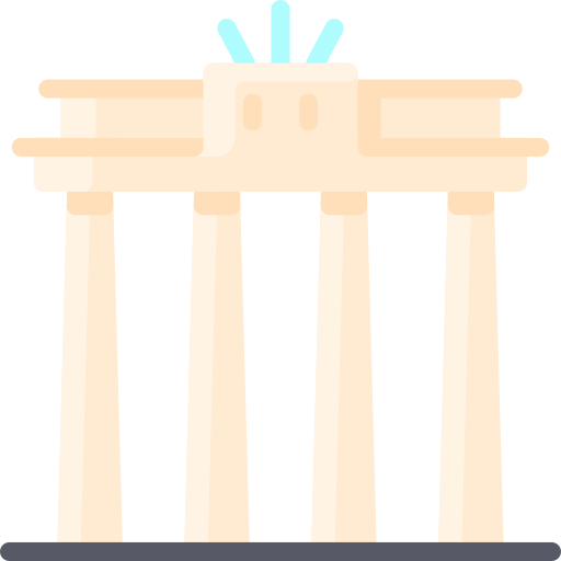 puerta de brandenburgo icono gratis