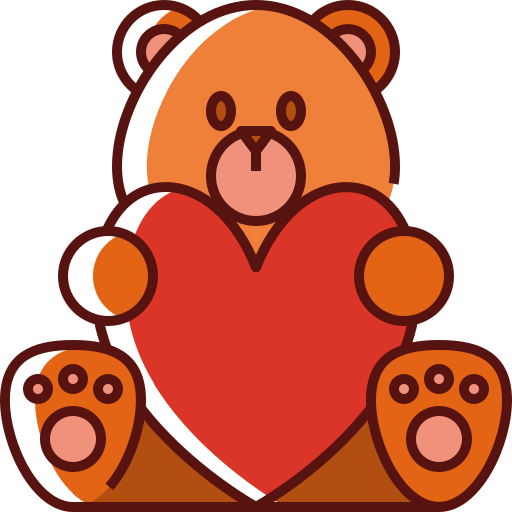 oso de peluche icono gratis