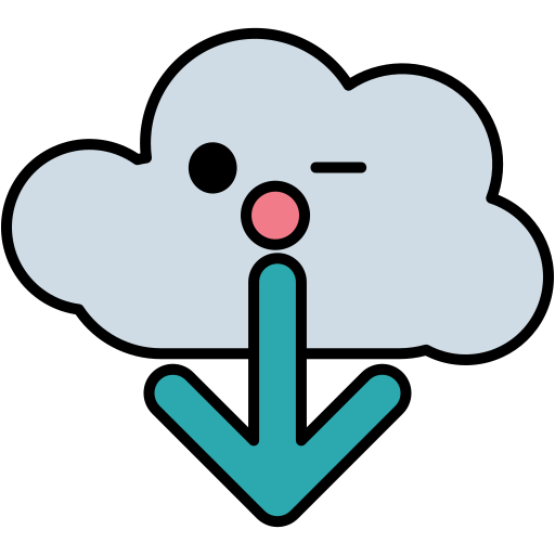 Cloud download free icon