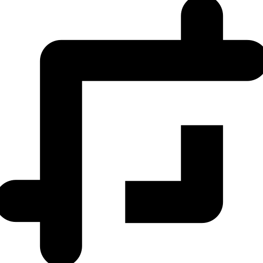 Crop tool free icon Crop tool free icon
