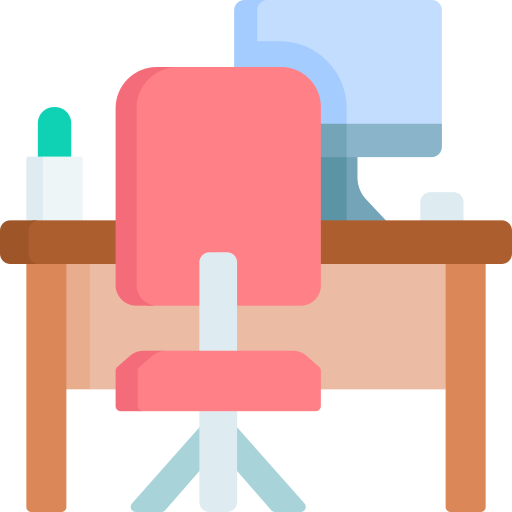 Workplace free icon Workplace free icon