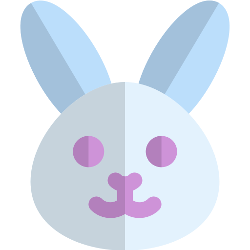 Rabbit Pixel Perfect Flat icon