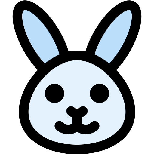 Rabbit Pixel Perfect Lineal Color icon