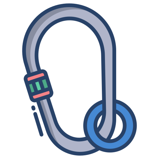 Carabiner Icongeek26 Linear Colour icon