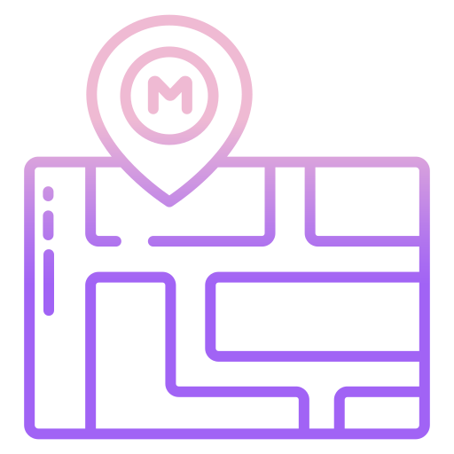 mapa de la calle icono gratis