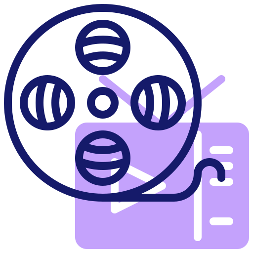 영화 릴 무료 아이콘