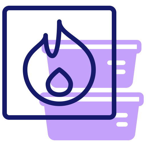 Flammable sign free icon
