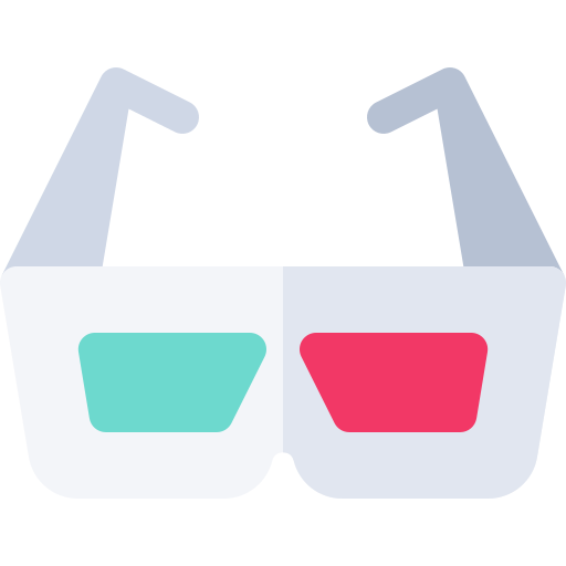 gafas 3d icono gratis