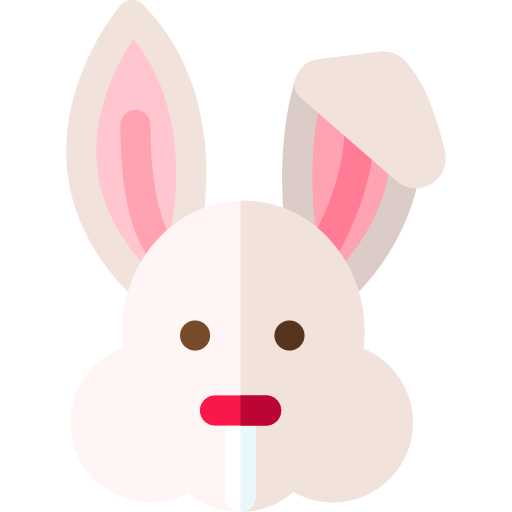 Rabbit Basic Rounded Flat icon