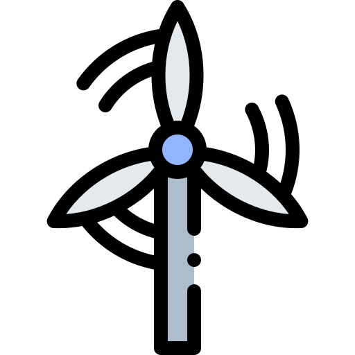 Windmill Detailed Rounded Lineal color icon