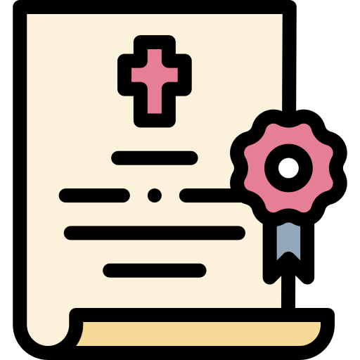 Death certificate free icon