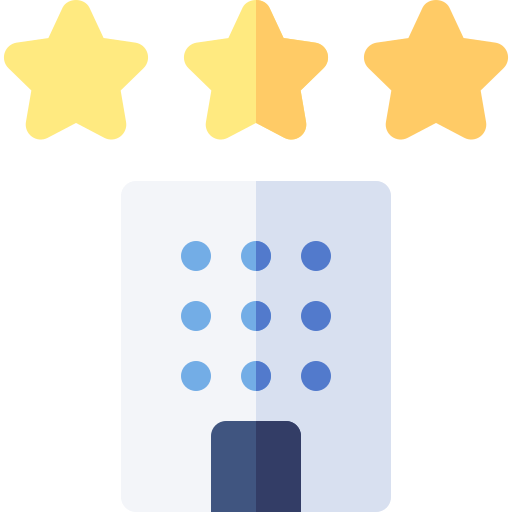 tres estrellas icono gratis