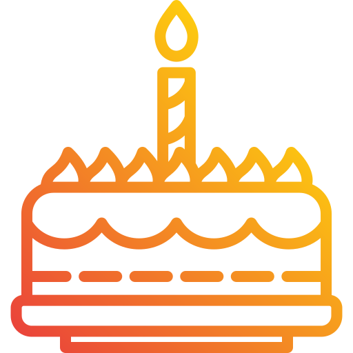 pastel de cumpleaños icono gratis