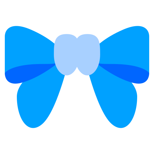 Bow tie Generic Blue icon