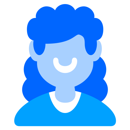 pelo rizado icono gratis