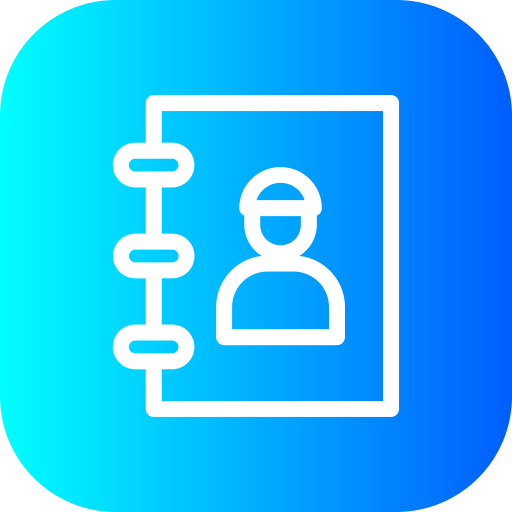 Contact Generic Flat Gradient icon