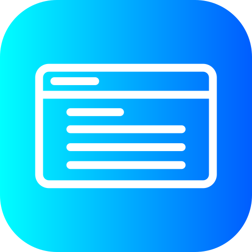 Browser Generic Flat Gradient icon