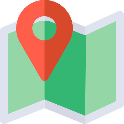 Map Basic Rounded Flat icon