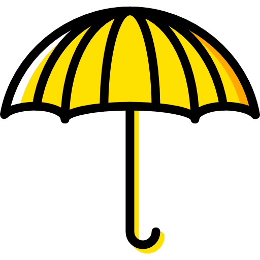 Umbrella Basic Miscellany Yellow icon