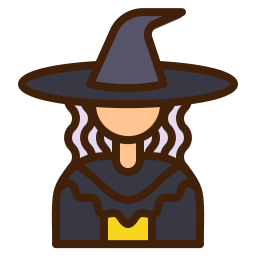 Witch Generic Outline Color icon