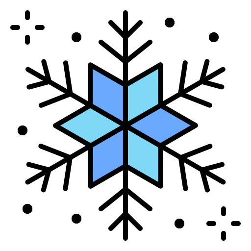 Snowflake Generic Outline Color icon