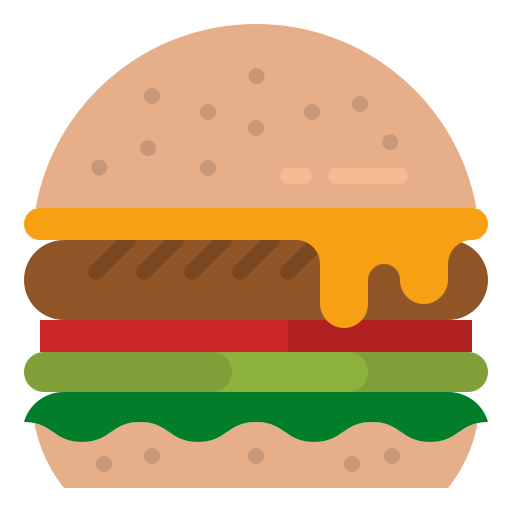 Hamburger photo3idea_studio Flat icon