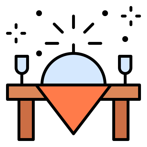 Dinner table free icon