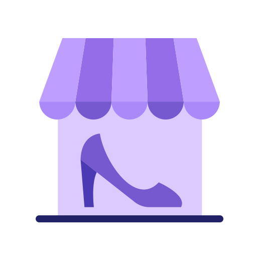 tienda de zapatos icono gratis