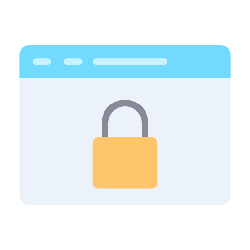 seguridad de internet icono gratis