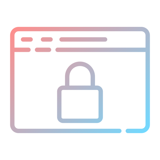 seguridad de internet icono gratis