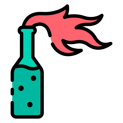 cocktail molotov Icône gratuit