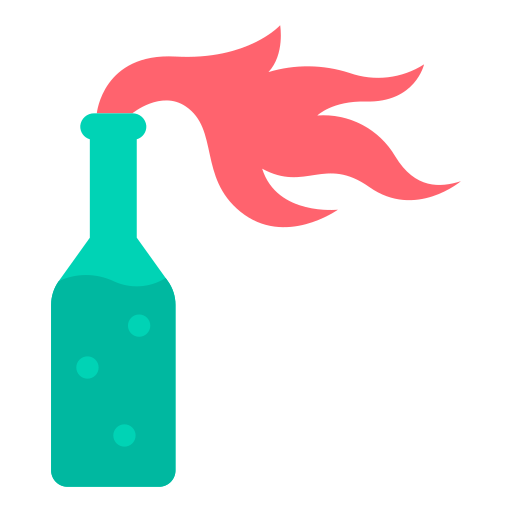 cocktail molotov Icône gratuit