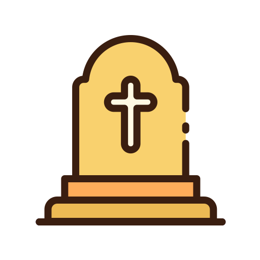 Cemetery Good Ware Lineal Color icon